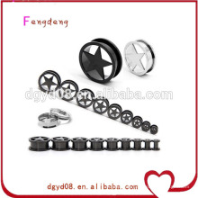 Stainless steel ear tunnel body piercing jewelry